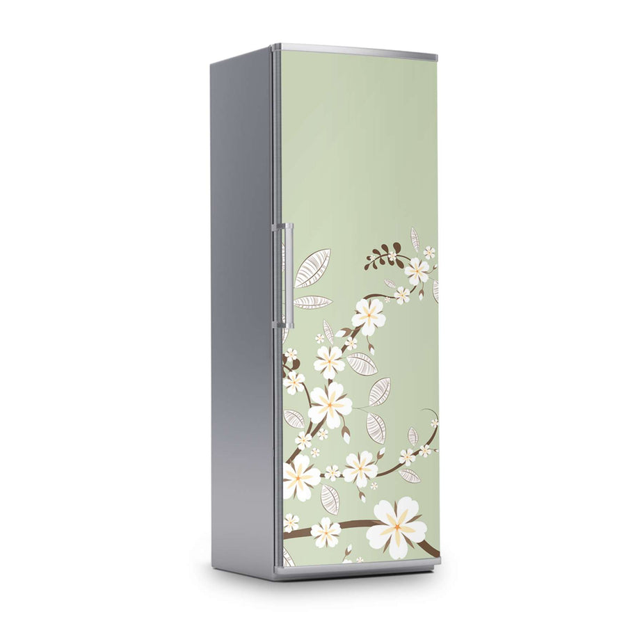 Kühlschrank Folie -White Blossoms- Kühlschrank 60x180 cm