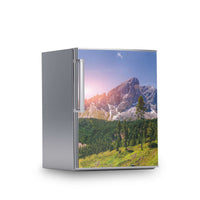 Kühlschrank Folie -Alpenblick- Kühlschrank 60x80 cm