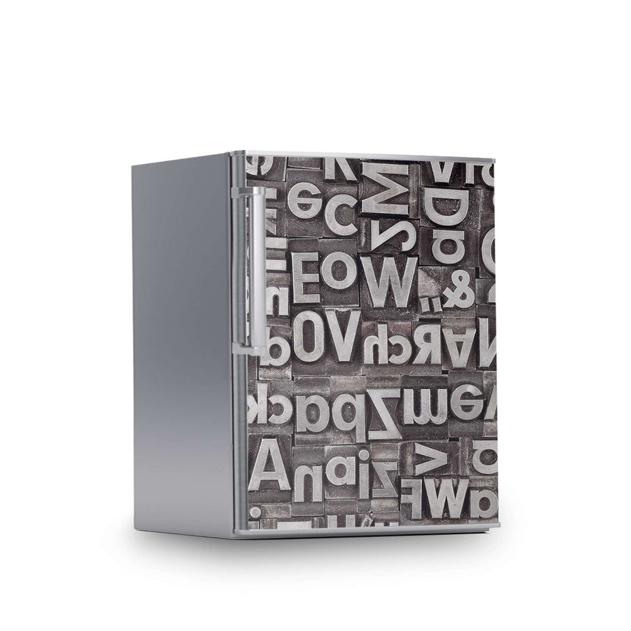 Kühlschrank Folie -Alphabet- Kühlschrank 60x80 cm