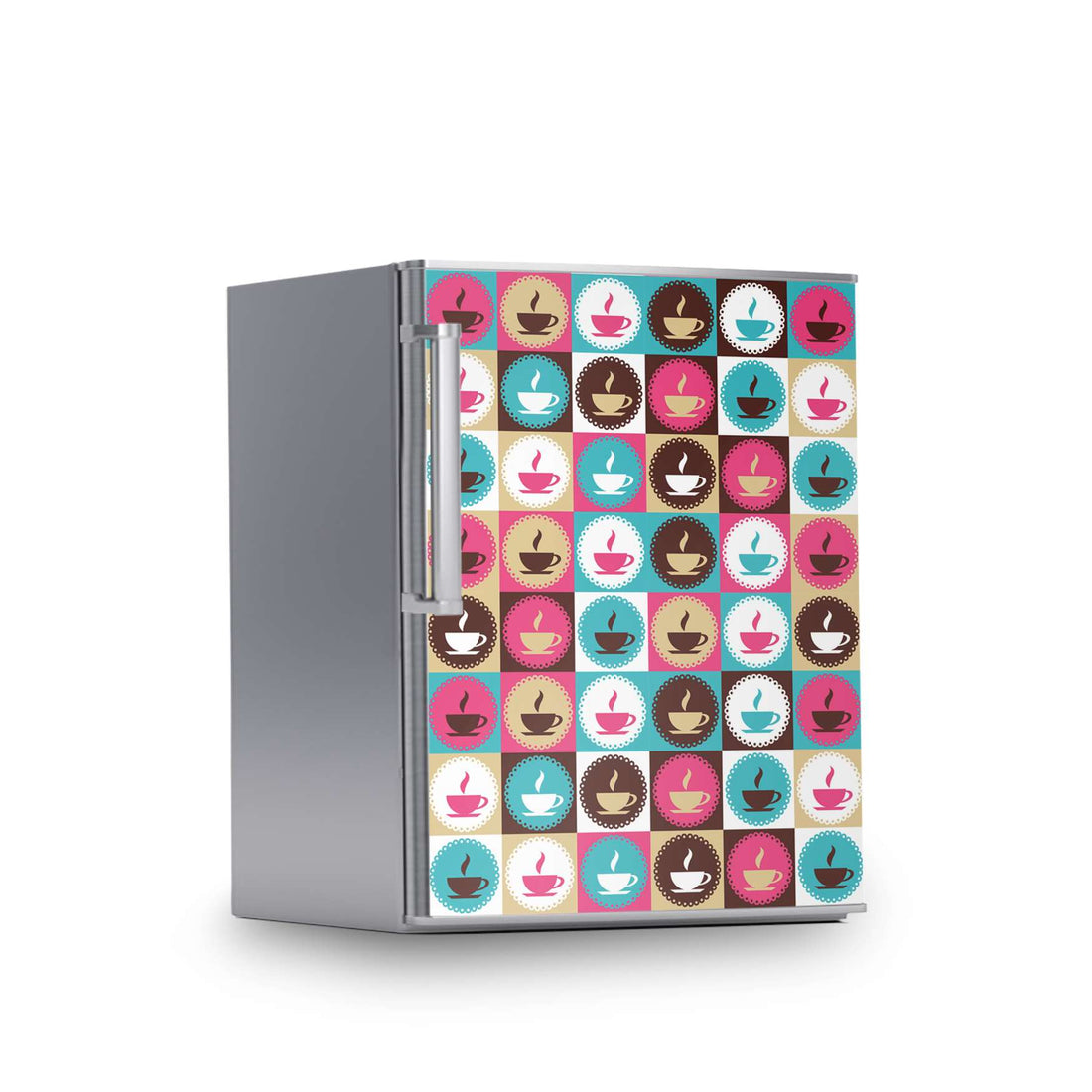 Kühlschrank Folie -Coffee Cups- Kühlschrank 60x80 cm