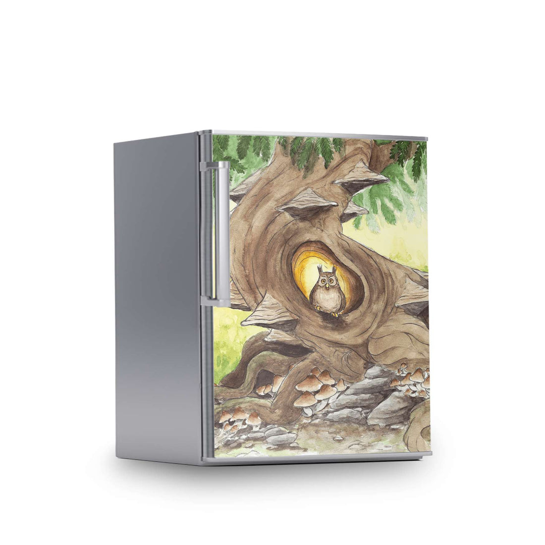 Kühlschrank Folie -Eulenbaum- Kühlschrank 60x80 cm