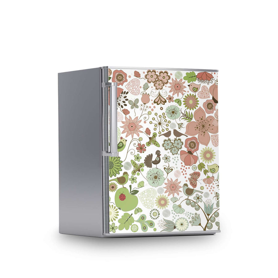 Kühlschrank Folie -Flower Pattern- Kühlschrank 60x80 cm