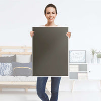 Kühlschrank Folie Braungrau Dark - Küche - Kühlschrankgröße 60x80 cm