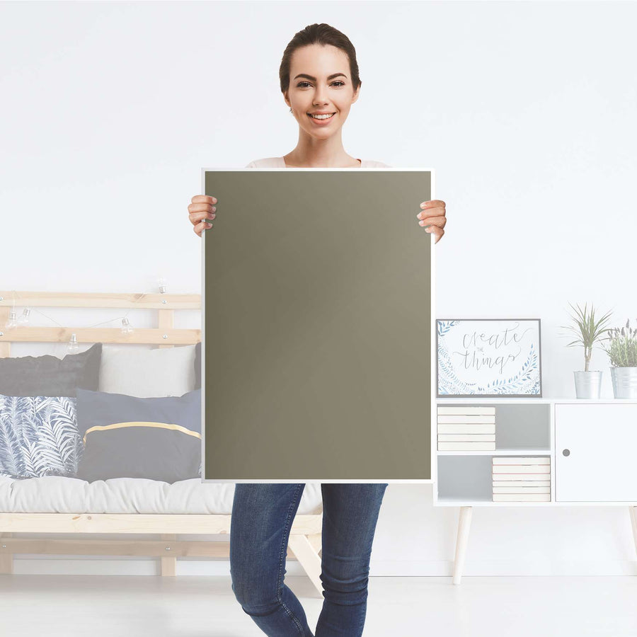 Kühlschrank Folie Braungrau Light - Küche - Kühlschrankgröße 60x80 cm