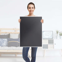 Kühlschrank Folie Grau Dark - Küche - Kühlschrankgröße 60x80 cm