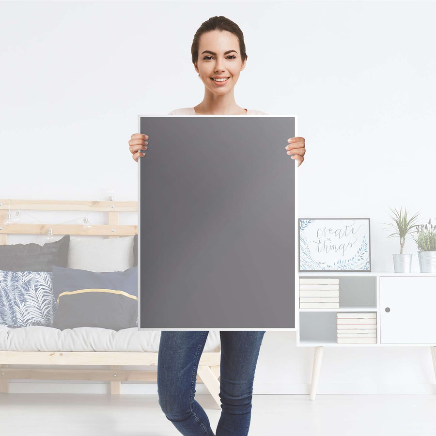 Kühlschrank Folie Grau Light - Küche - Kühlschrankgröße 60x80 cm
