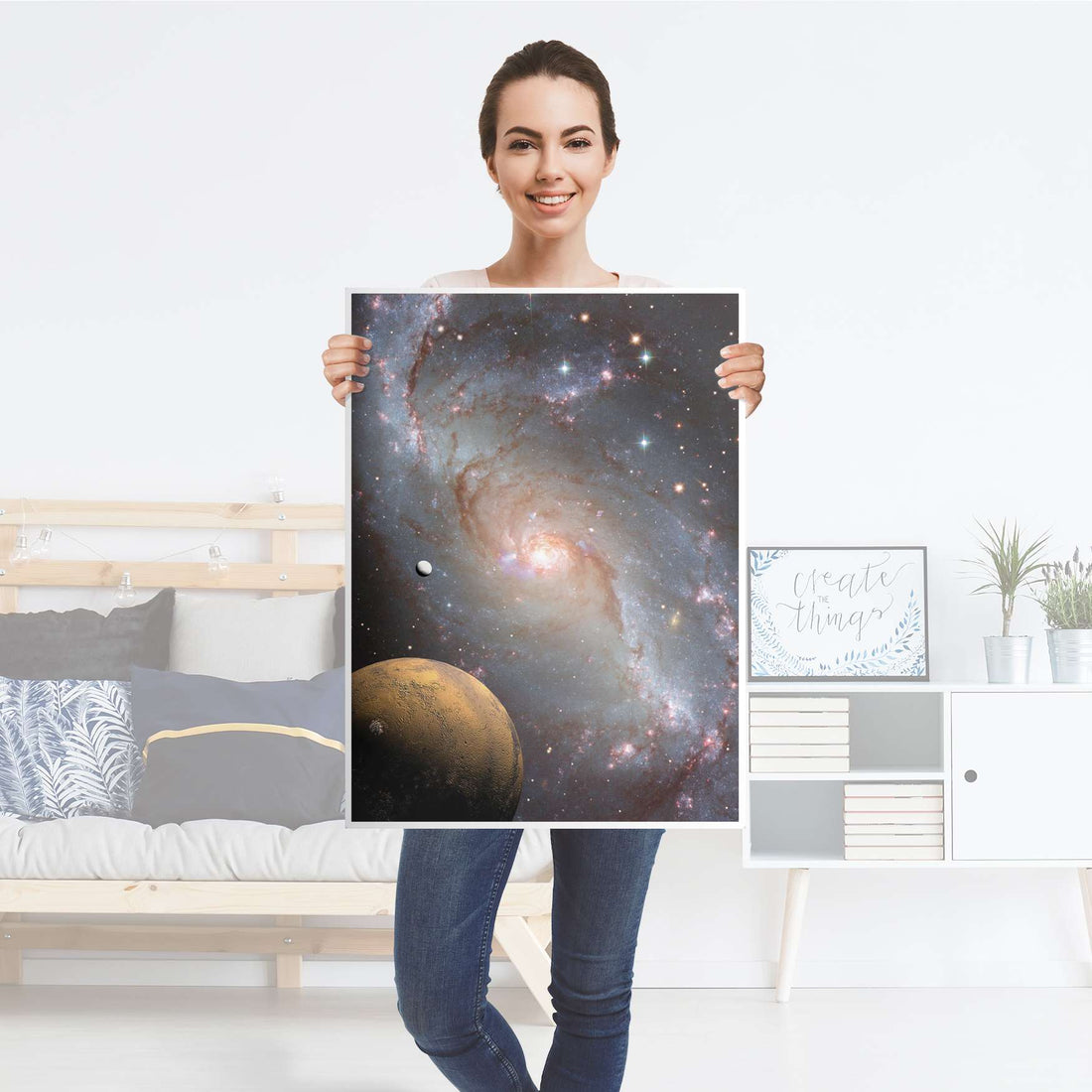 Kühlschrank Folie Milky Way - Küche - Kühlschrankgröße 60x80 cm