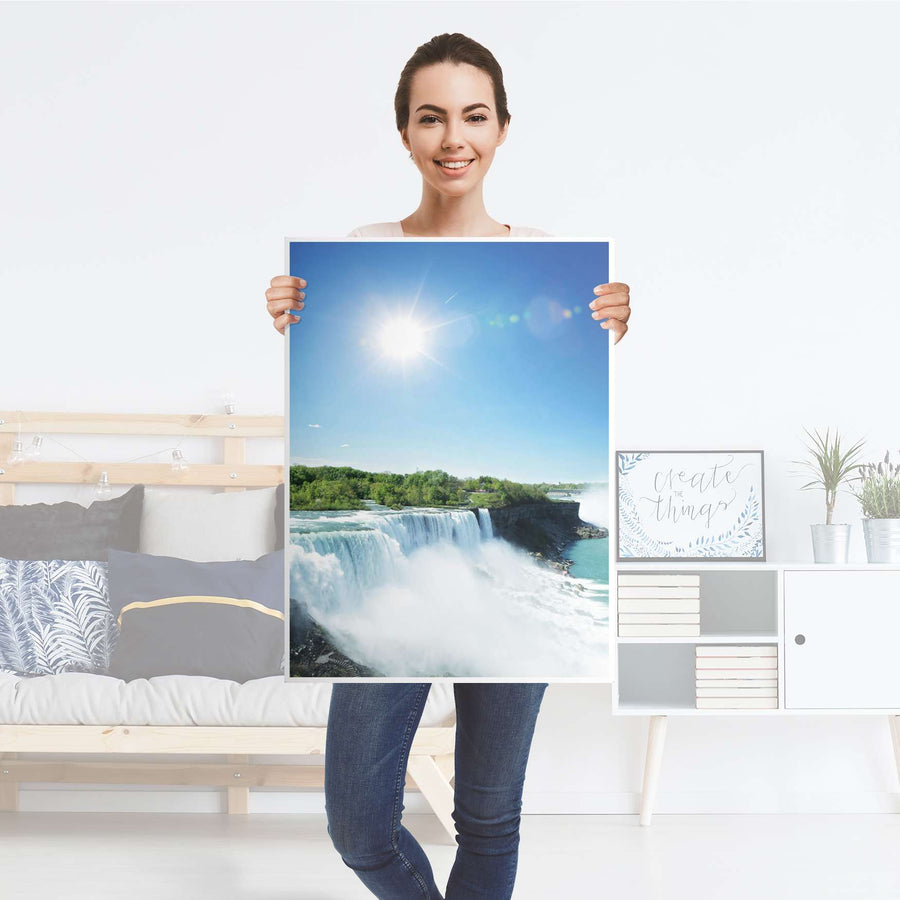 Kühlschrank Folie Niagara Falls - Küche - Kühlschrankgröße 60x80 cm