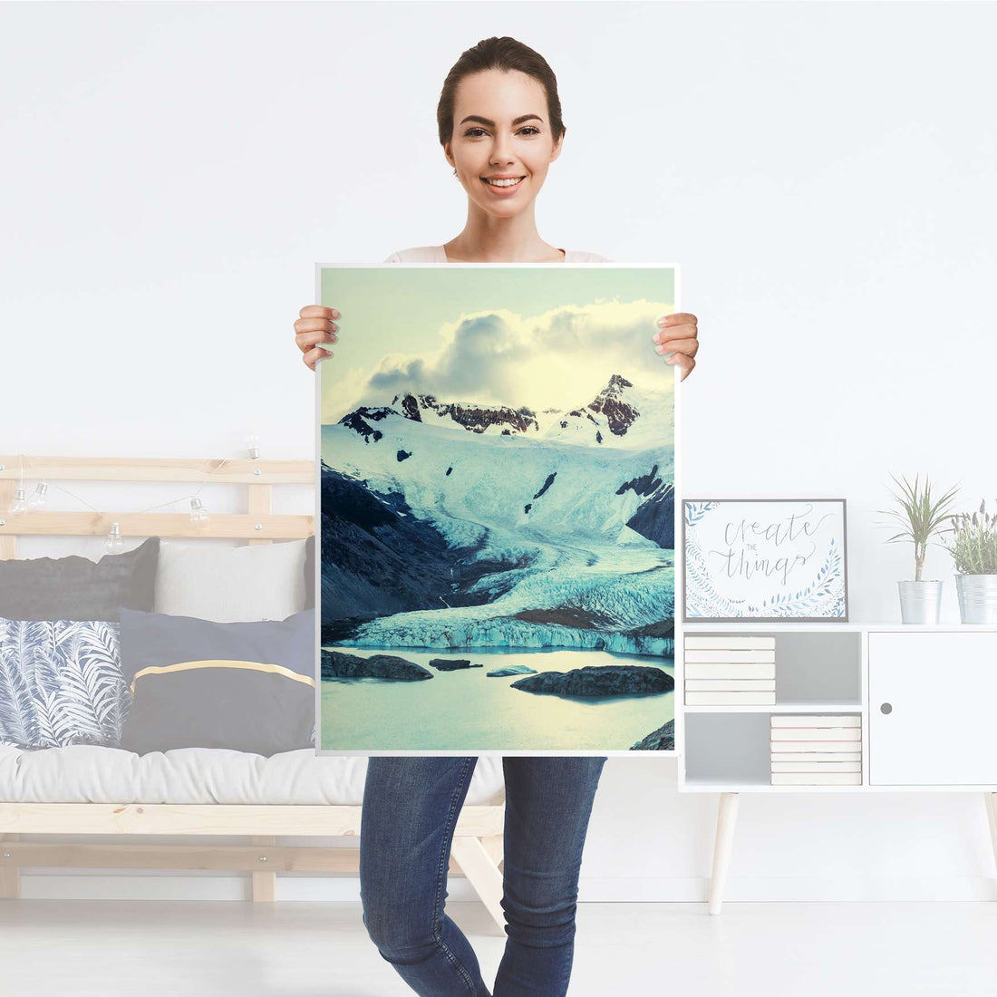 Kühlschrank Folie Patagonia - Küche - Kühlschrankgröße 60x80 cm