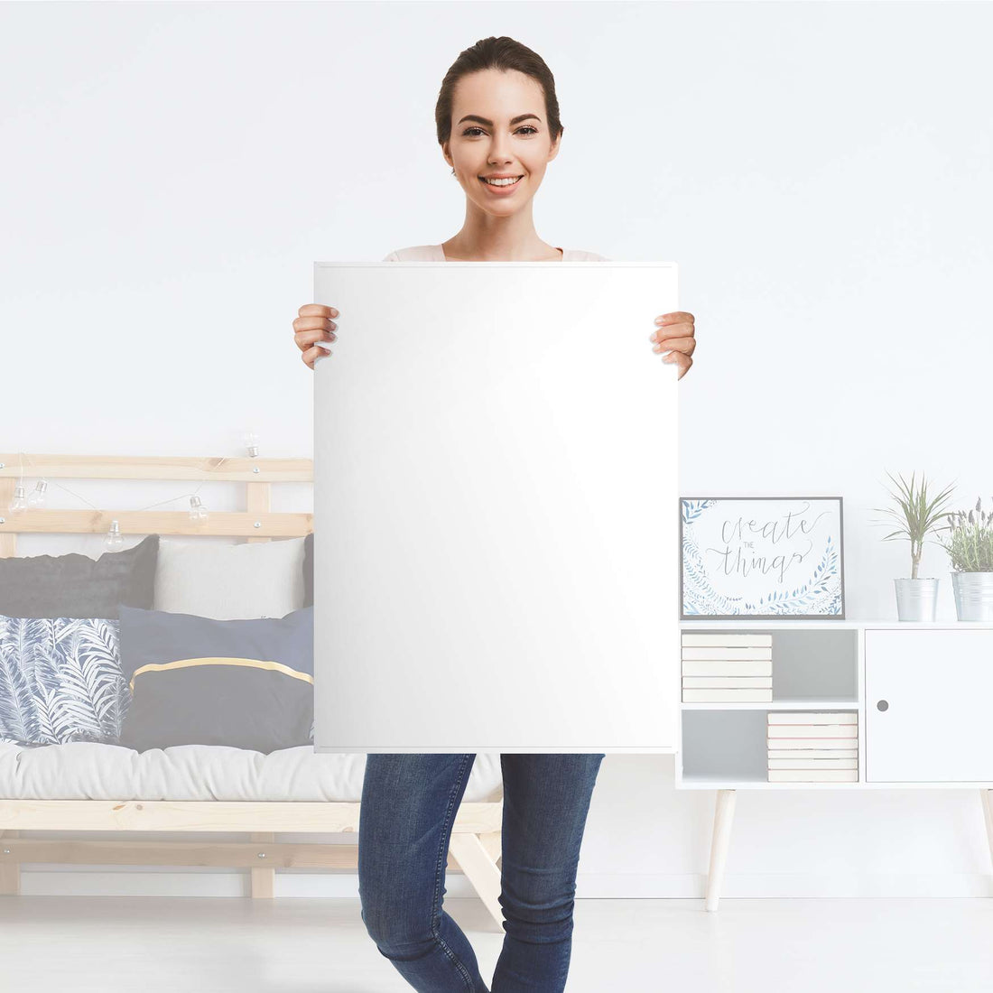Kühlschrank Folie Weiß - Küche - Kühlschrankgröße 60x80 cm