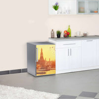 Kühlschrank Folie Bangkok Sunset  Kühlschrank 60x80 cm