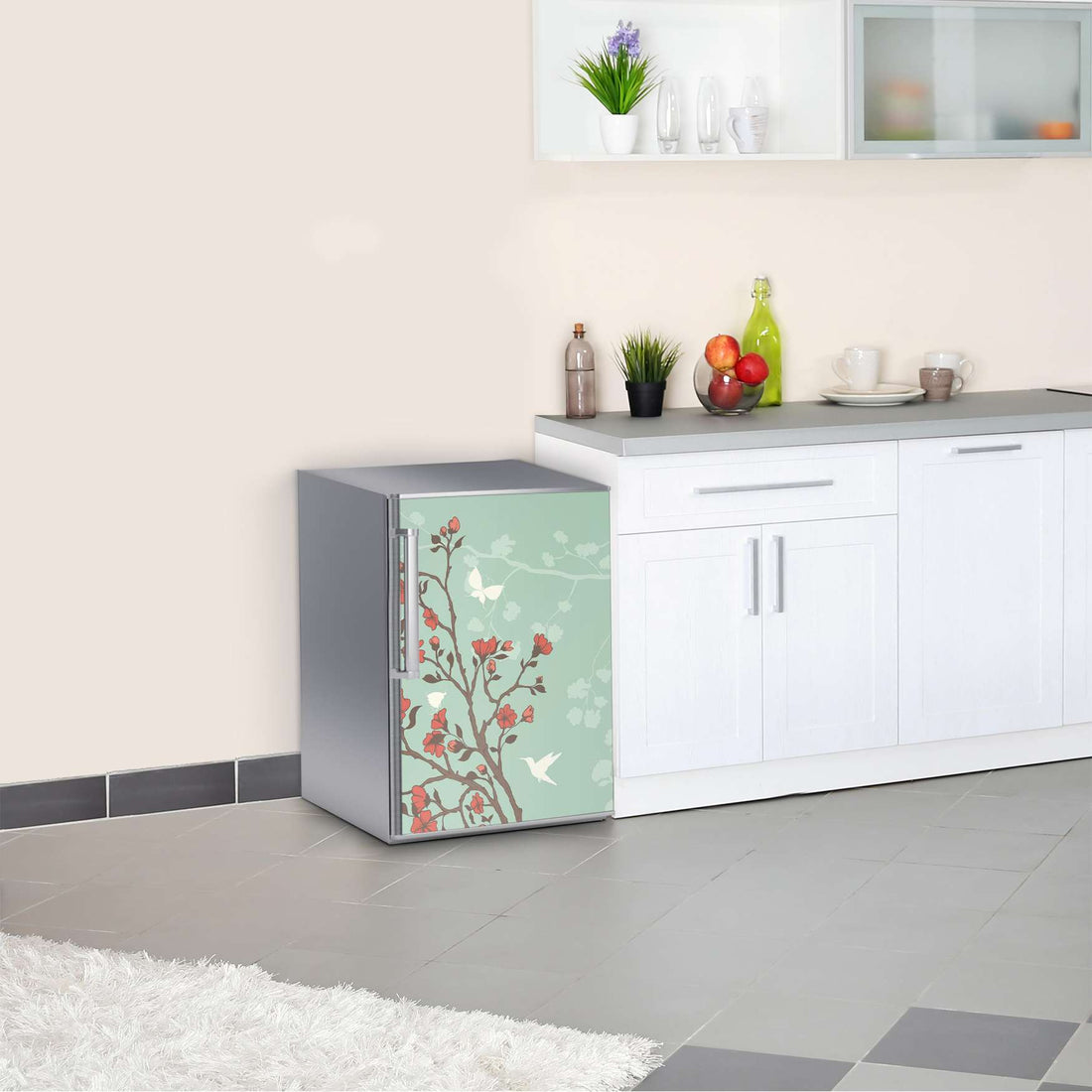 Kühlschrank Folie Blütenzauber  Kühlschrank 60x80 cm