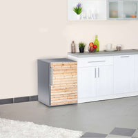 Kühlschrank Folie Bright Planks  Kühlschrank 60x80 cm
