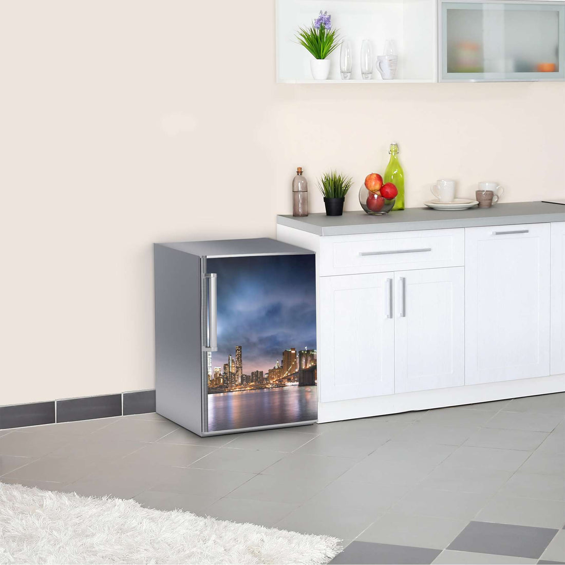 Kühlschrank Folie Brooklyn Bridge  Kühlschrank 60x80 cm