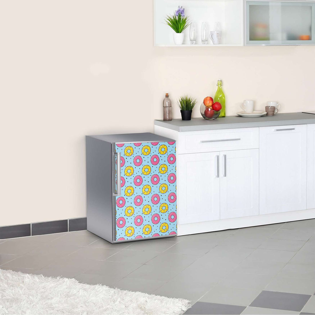 Kühlschrank Folie Donutparty  Kühlschrank 60x80 cm