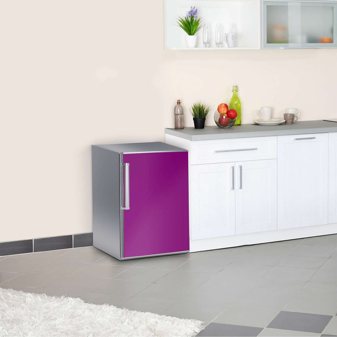 Kühlschrank Folie Flieder Dark  Kühlschrank 60x80 cm