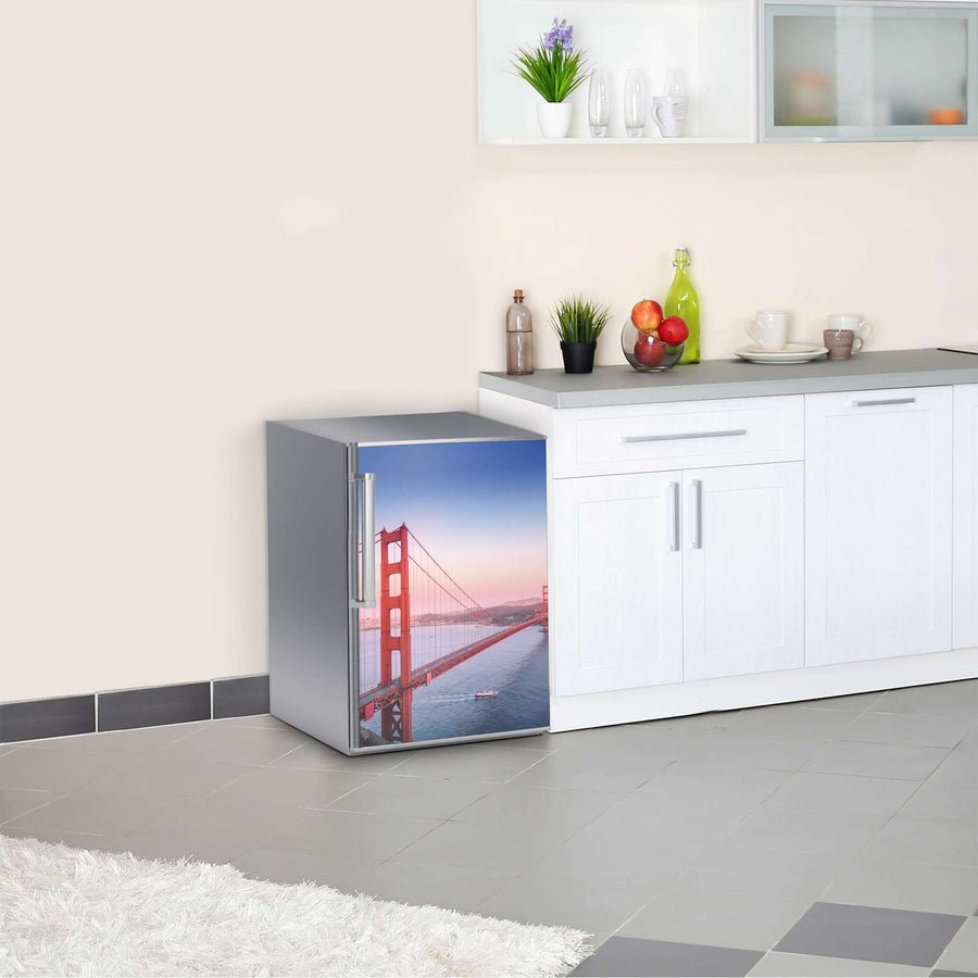 Kühlschrank Folie Golden Gate  Kühlschrank 60x80 cm