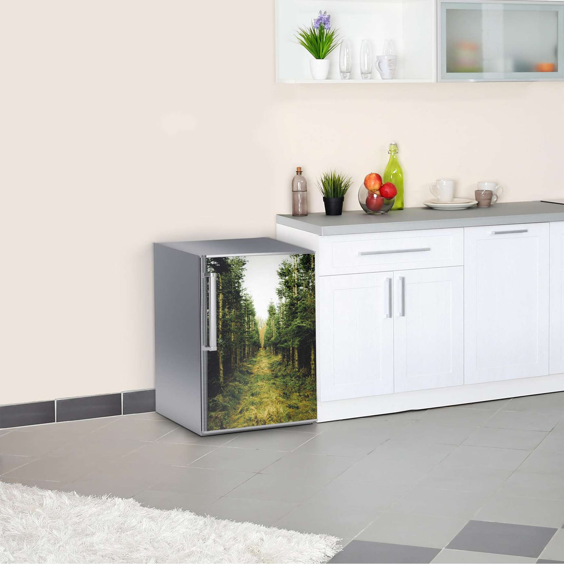 Kühlschrank Folie Green Alley  Kühlschrank 60x80 cm