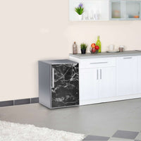 Kühlschrank Folie Marmor schwarz  Kühlschrank 60x80 cm