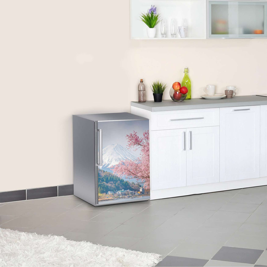 Kühlschrank Folie Mount Fuji  Kühlschrank 60x80 cm