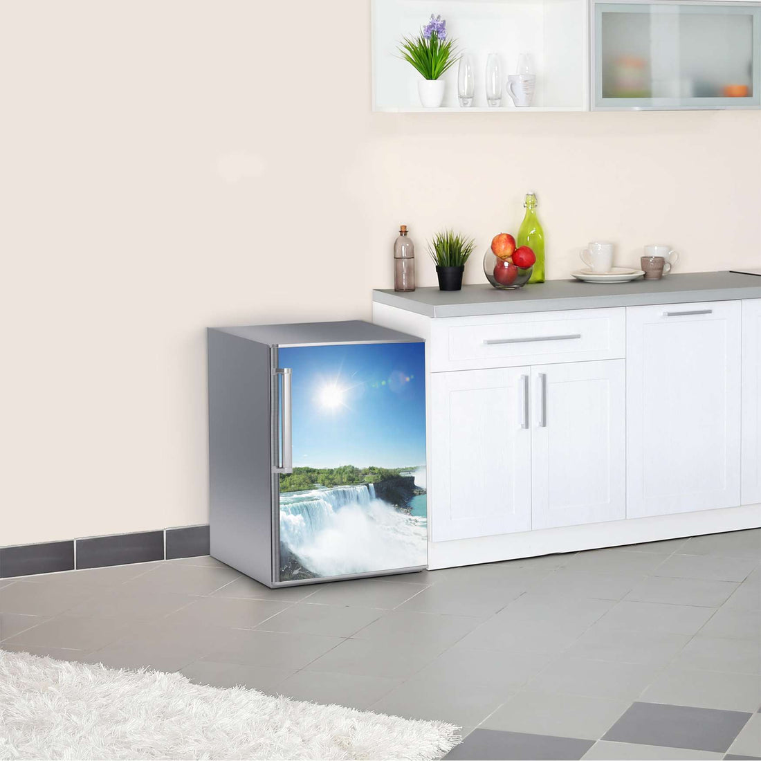 Kühlschrank Folie Niagara Falls  Kühlschrank 60x80 cm