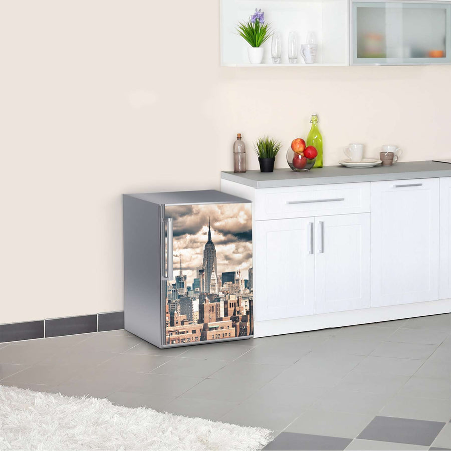 Kühlschrank Folie Skyline NYC  Kühlschrank 60x80 cm