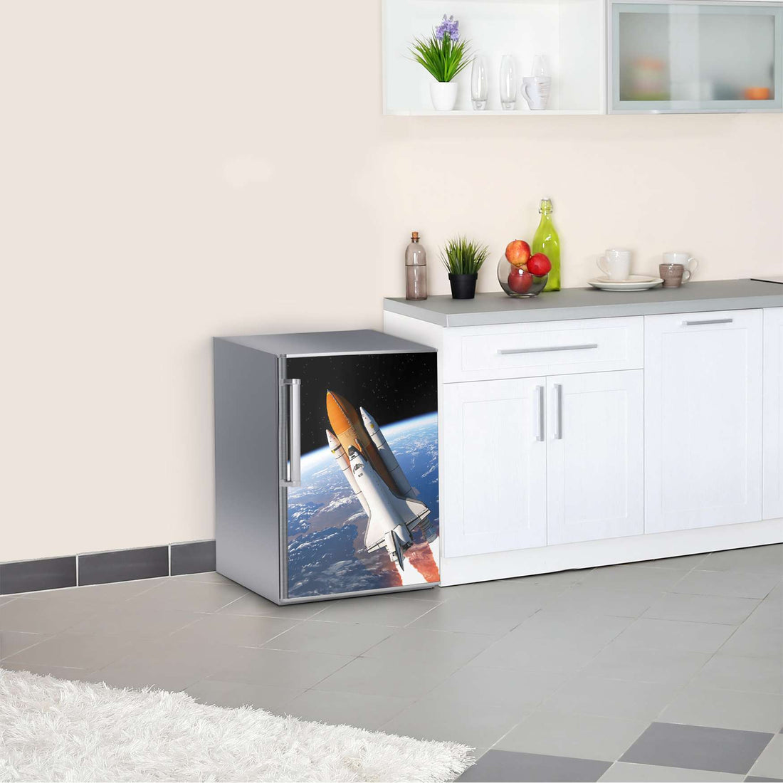 Kühlschrank Folie Space Traveller  Kühlschrank 60x80 cm