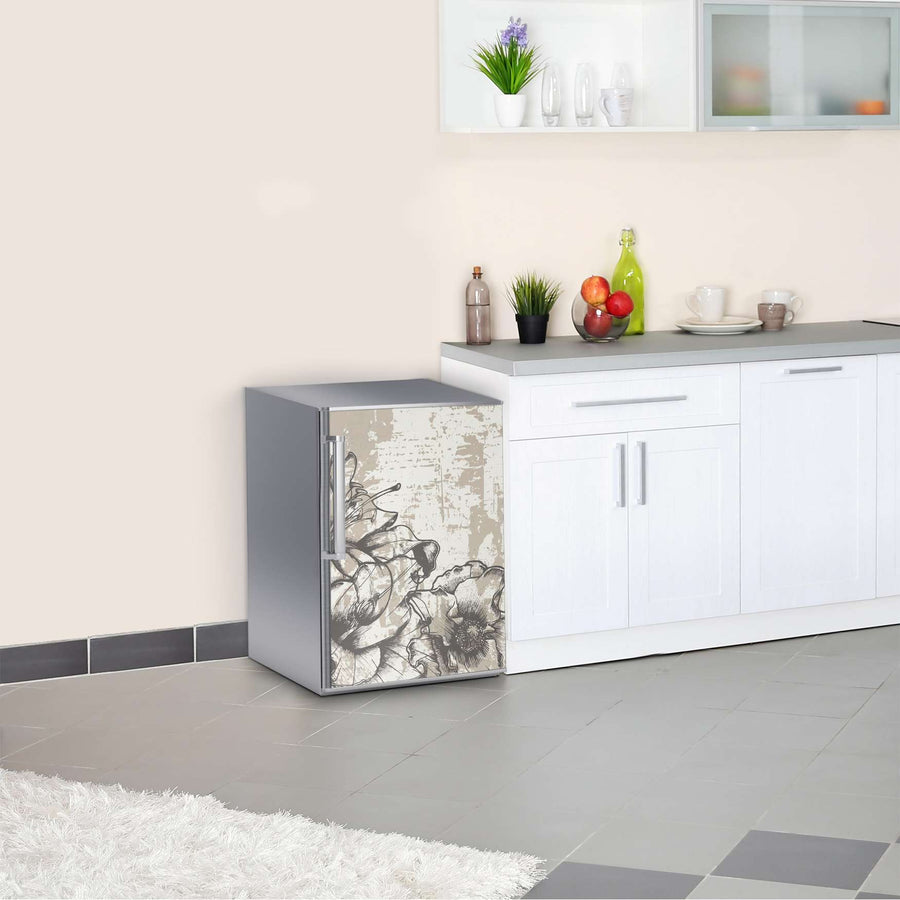 Kühlschrank Folie Styleful Vintage 1  Kühlschrank 60x80 cm