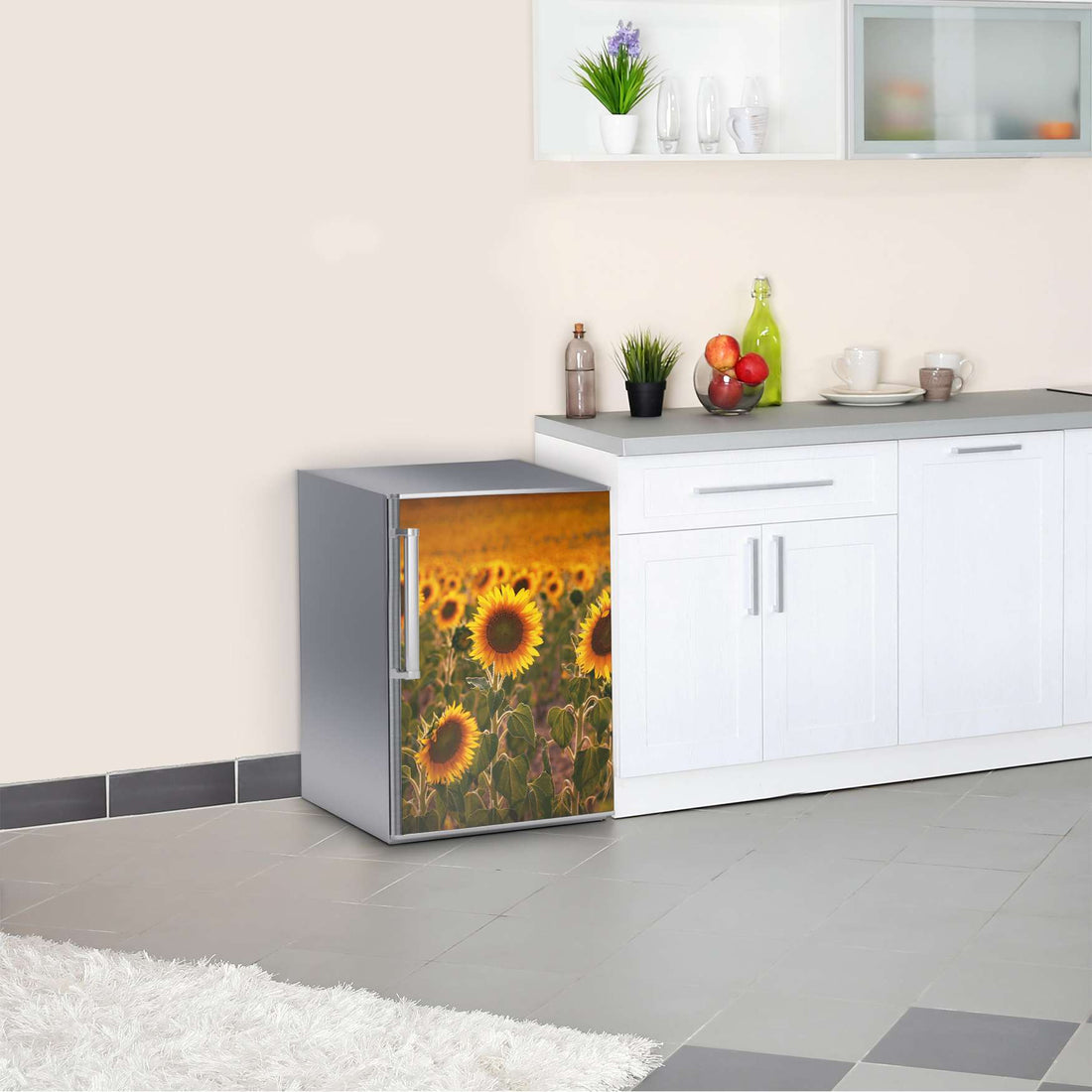Kühlschrank Folie Sunflowers  Kühlschrank 60x80 cm