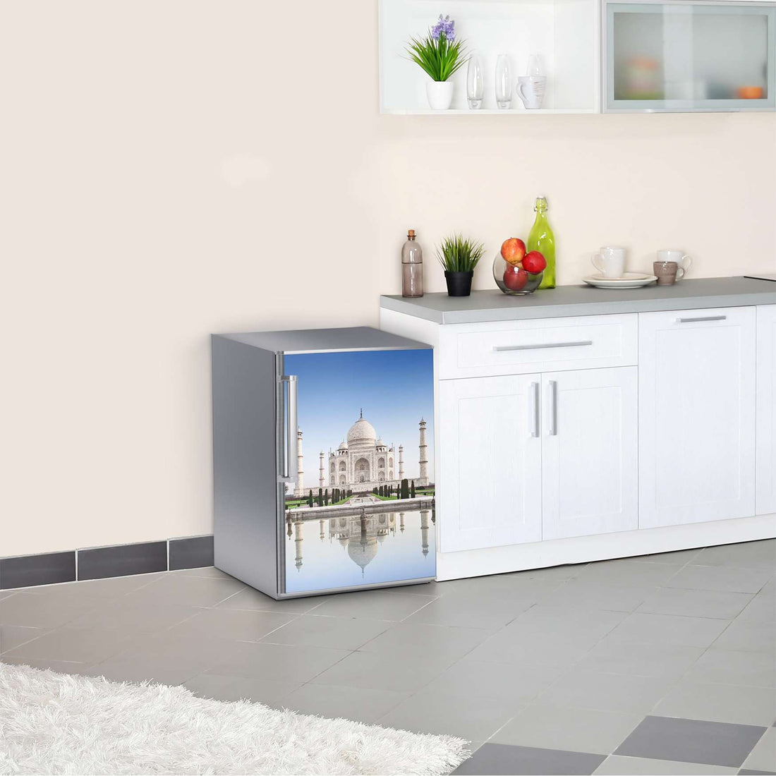 Kühlschrank Folie Taj Mahal  Kühlschrank 60x80 cm