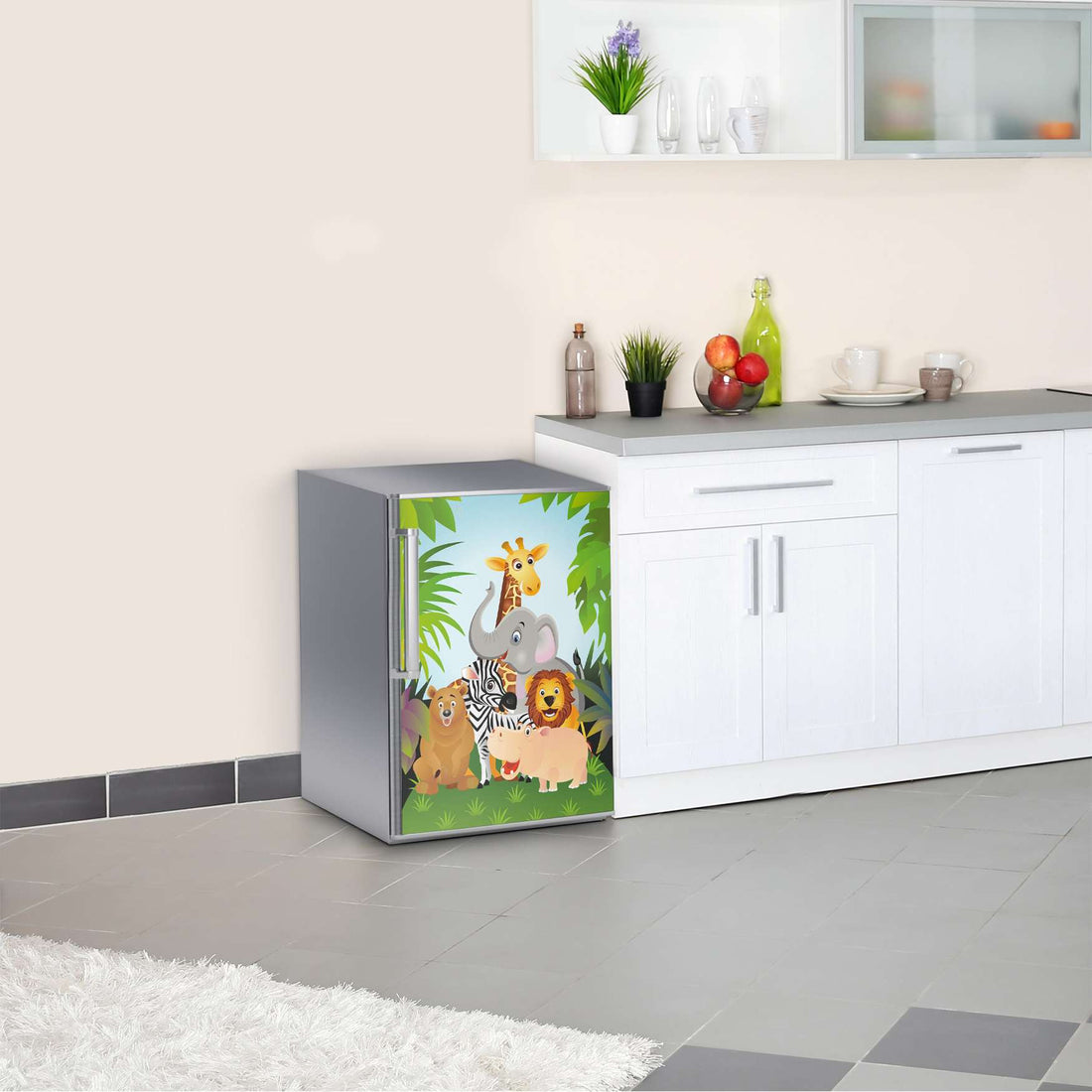 Kühlschrank Folie Wild Animals  Kühlschrank 60x80 cm
