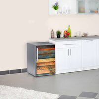 Kühlschrank Folie Wooden  Kühlschrank 60x80 cm
