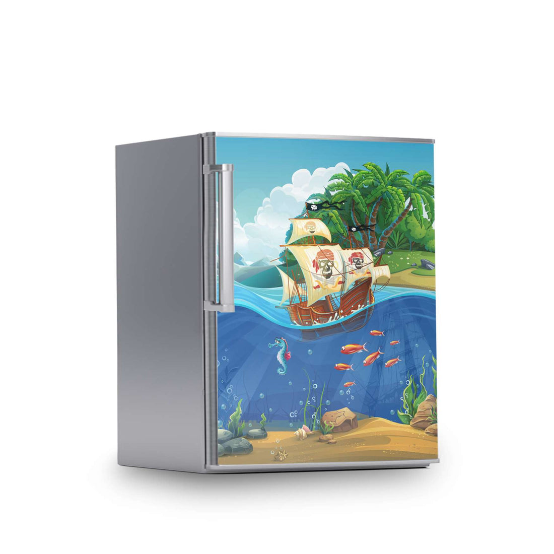 Kühlschrank Folie -Pirates- Kühlschrank 60x80 cm