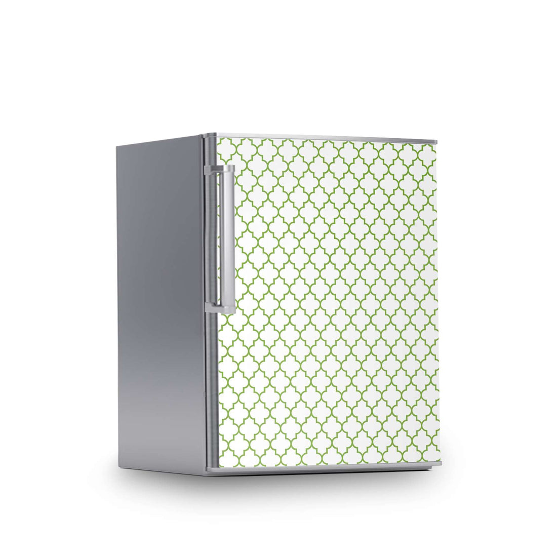 Kühlschrank Folie -Retro Pattern - Grün- Kühlschrank 60x80 cm