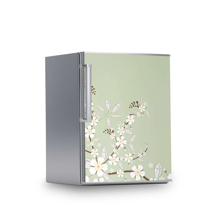 Kühlschrank Folie -White Blossoms- Kühlschrank 60x80 cm