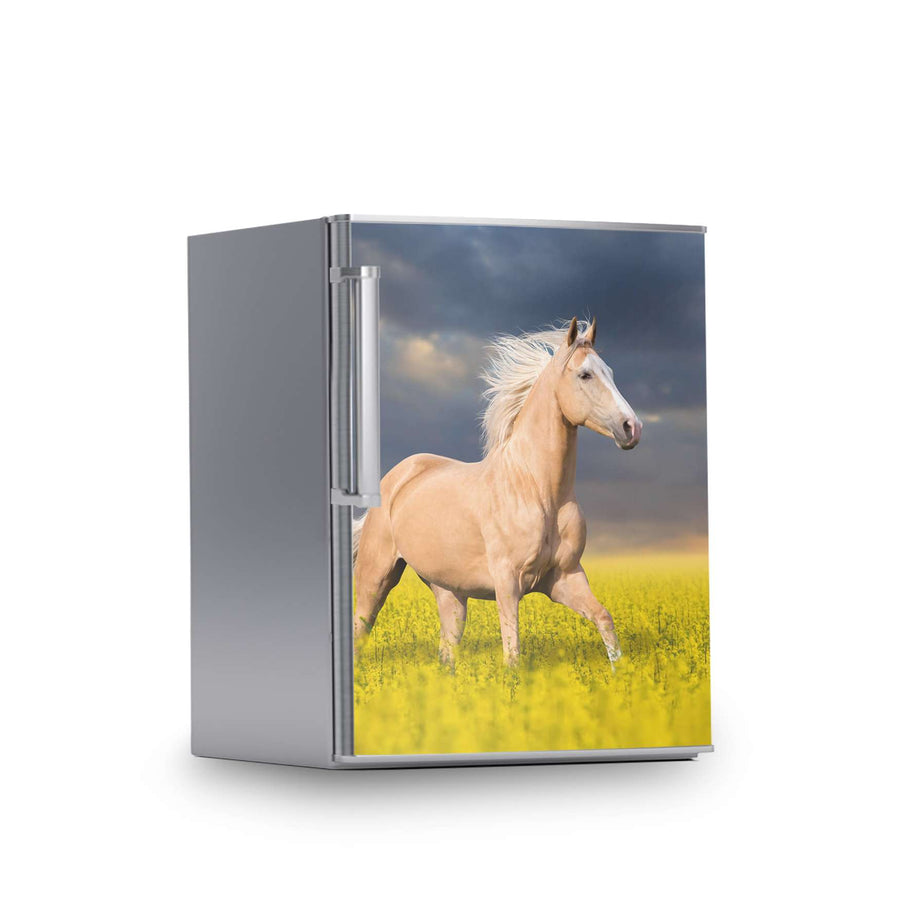 Kühlschrank Folie -Wildpferd- Kühlschrank 60x80 cm