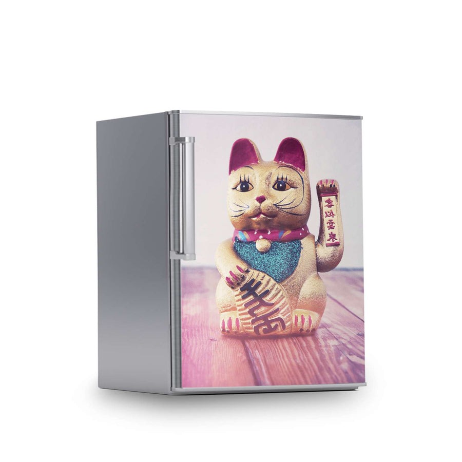 Kühlschrank Folie -Winkekatze- Kühlschrank 60x80 cm