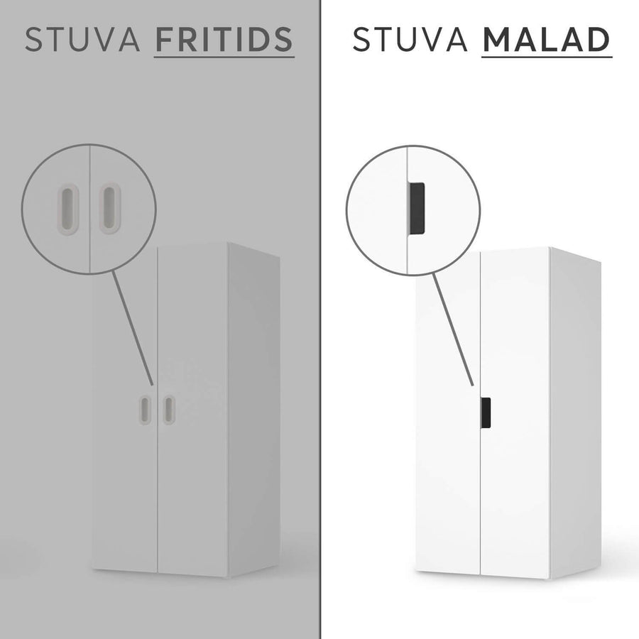 Vergleich IKEA Stuva Malad / Fritids - Palmen mint