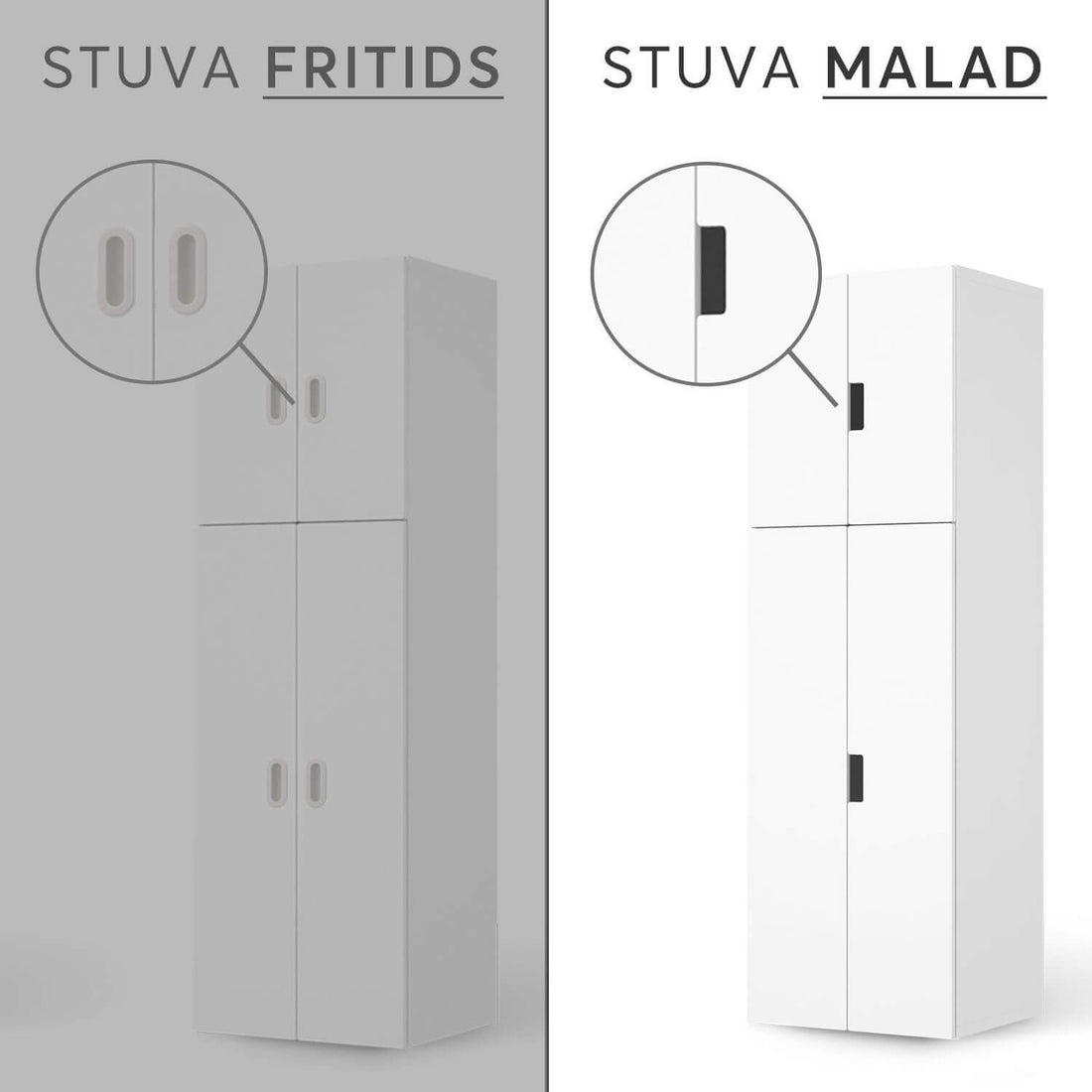 Vergleich IKEA Stuva Malad / Fritids - Grau Dark