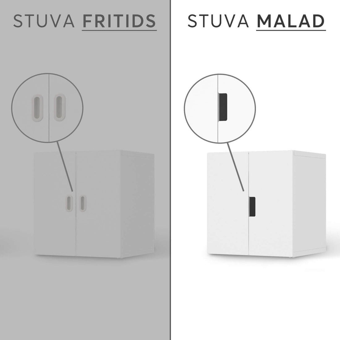 Vergleich IKEA Stuva Malad / Fritids - Mr. Black