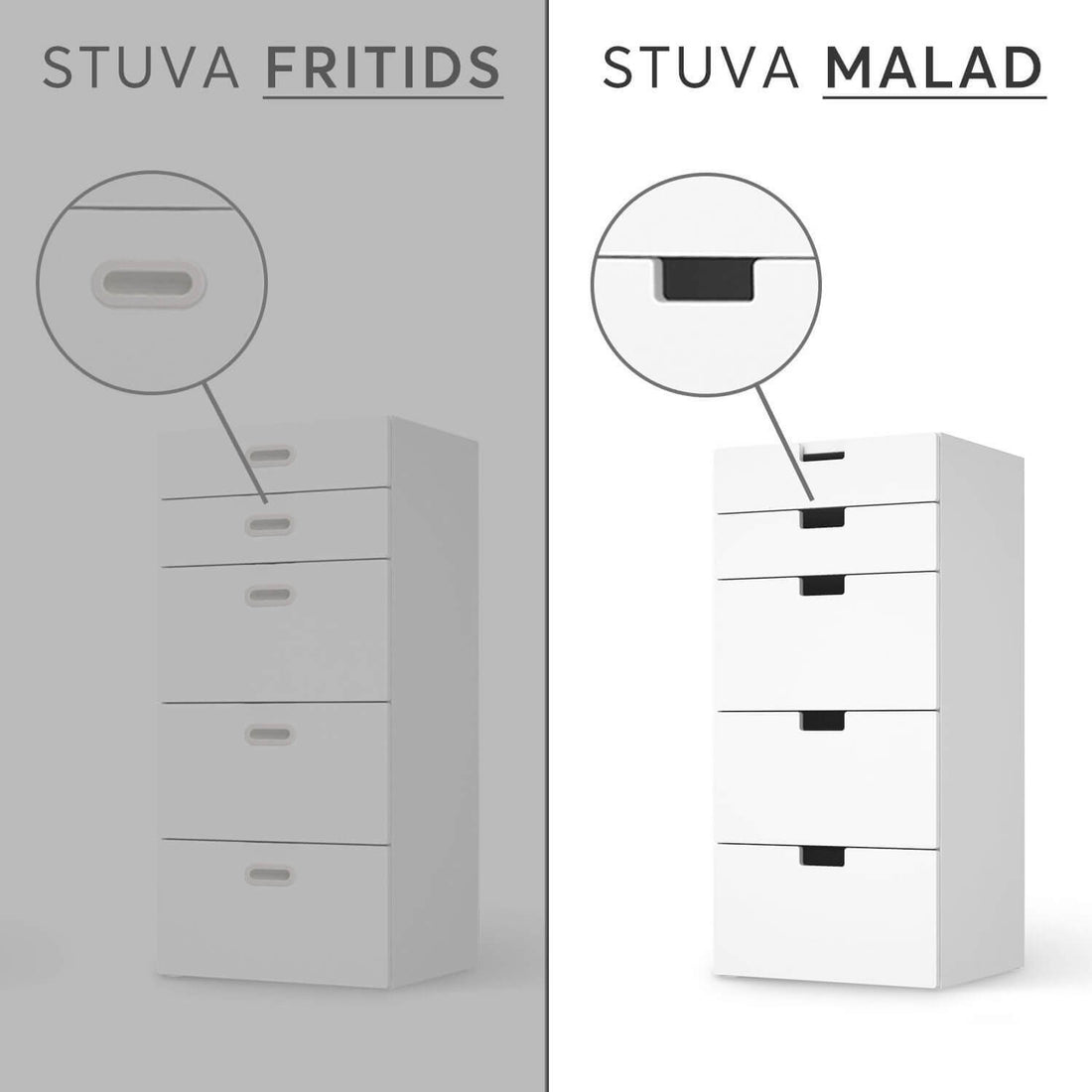 Vergleich IKEA Stuva Malad / Fritids - Pink Dark