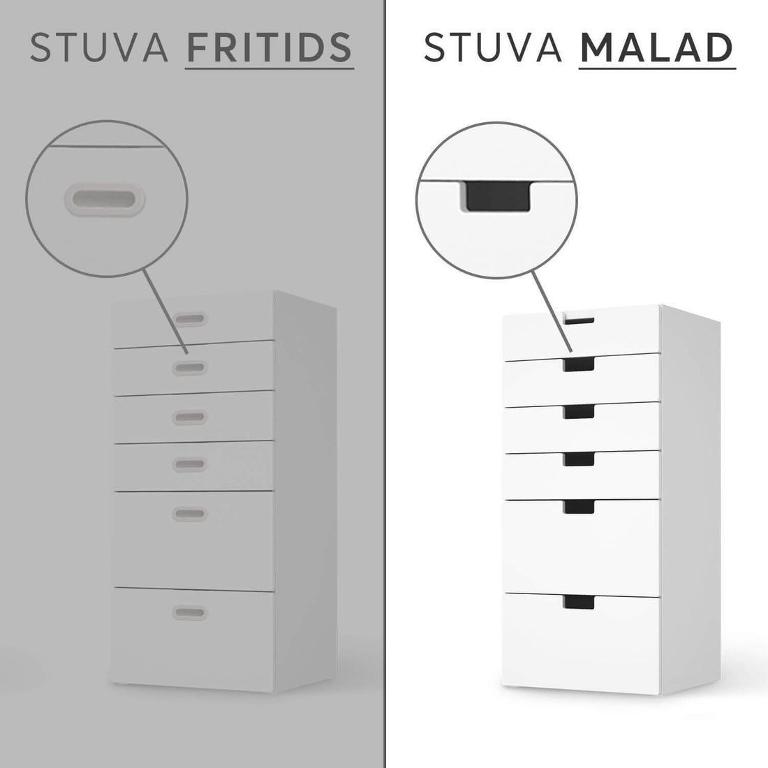 Vergleich IKEA Stuva Malad / Fritids - Abstract Watercolor