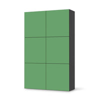 Möbel Klebefolie Grün Light - IKEA Besta Schrank Hoch 6 Türen - schwarz
