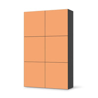 Möbel Klebefolie Orange Light - IKEA Besta Schrank Hoch 6 Türen - schwarz