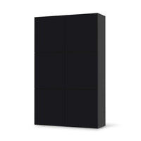 Möbel Klebefolie Schwarz - IKEA Besta Schrank Hoch 6 Türen - schwarz