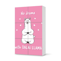 Möbel Klebefolie Dalai Llama - IKEA Besta Schrank Hoch 6 Türen  - weiss