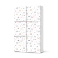 Möbel Klebefolie Sweet Dreams - IKEA Besta Schrank Hoch 6 Türen  - weiss