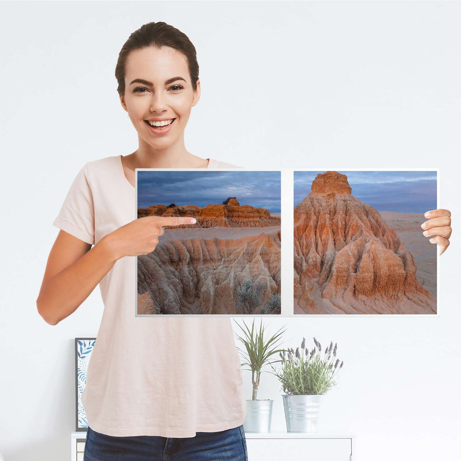 Möbel Klebefolie Outback Australia - IKEA Expedit Regal 2 Türen Quer - Folie