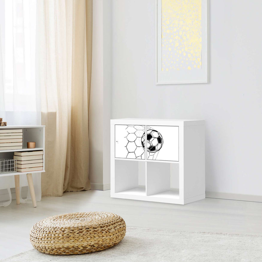 Möbel Klebefolie Eingenetzt - IKEA Expedit Regal 2 Türen Quer - Kinderzimmer