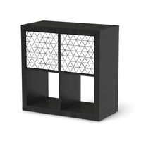 Möbel Klebefolie Mediana - IKEA Expedit Regal 2 Türen Quer - schwarz